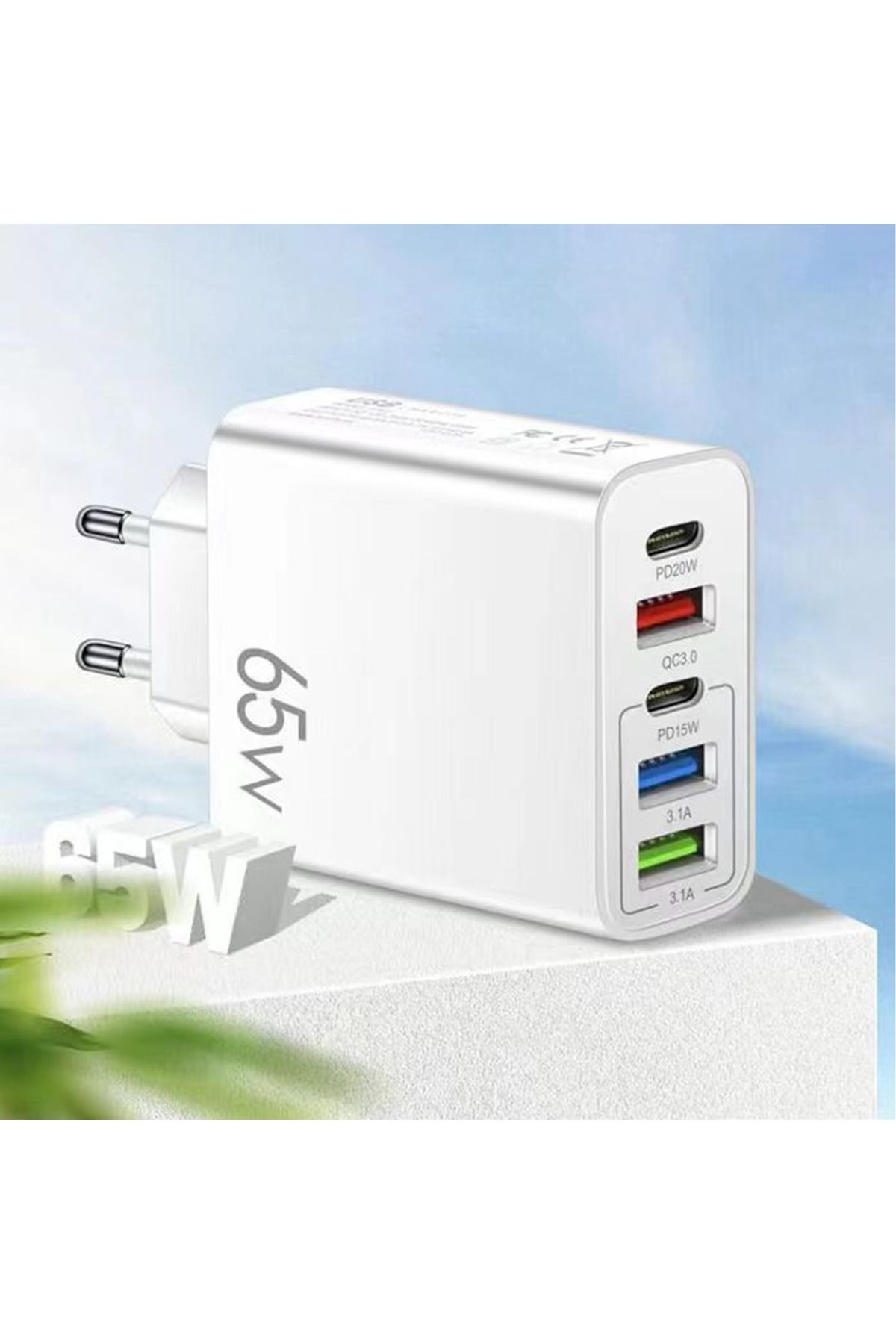 Choice-2 pcs white 5 port EU Standard USB for All Phone Travel Portable Mobile Plug Charger Power Adapter 1