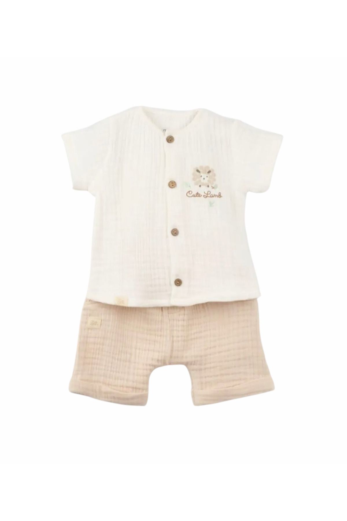 Bibaby-2 Piece Set with Muslin Shorts 1