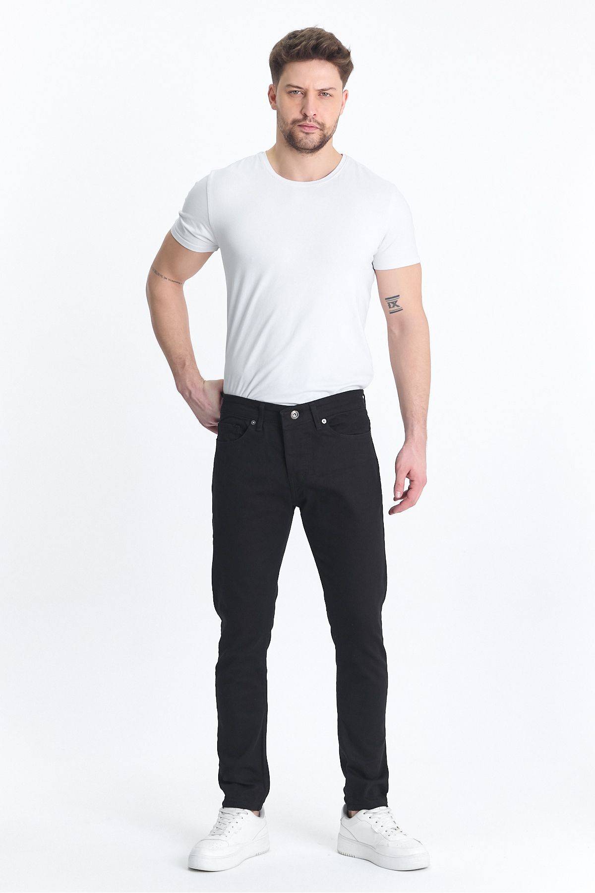 DENSMOOD-Men's Normal Leg Jeans 4