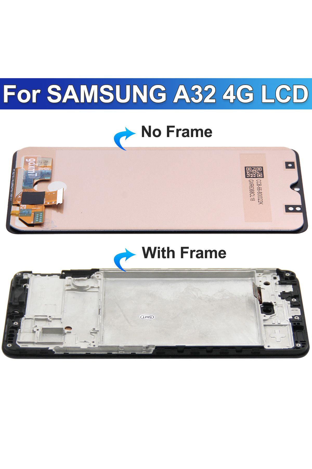 sinmaytai-شاشة LCD سوداء بإطار تم اختبارها بنسبة 100% لهاتف Samsung Galaxy A32 4g A325 A325f Sm-a325m Sm-a325f/ds 3