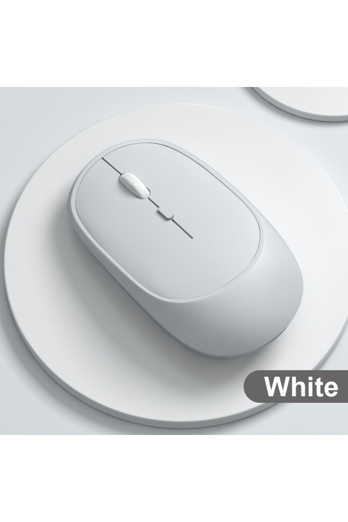 congdi-WHITE Wireless Mouse Rechargeable Mouse Gamer Dual Modes Bluetooth-compatible 2.4G USB Mice For Lapt 1