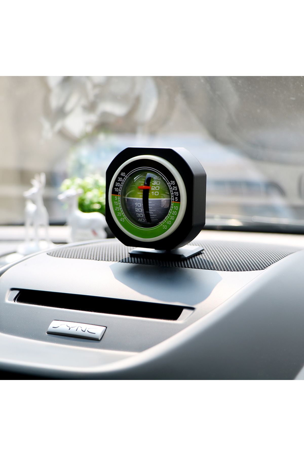 AINYSZIN-Inclinometer Angle Car Compass High-precision Built-in LED Auto Slope Meter Level Car Vehicle Dec... 6