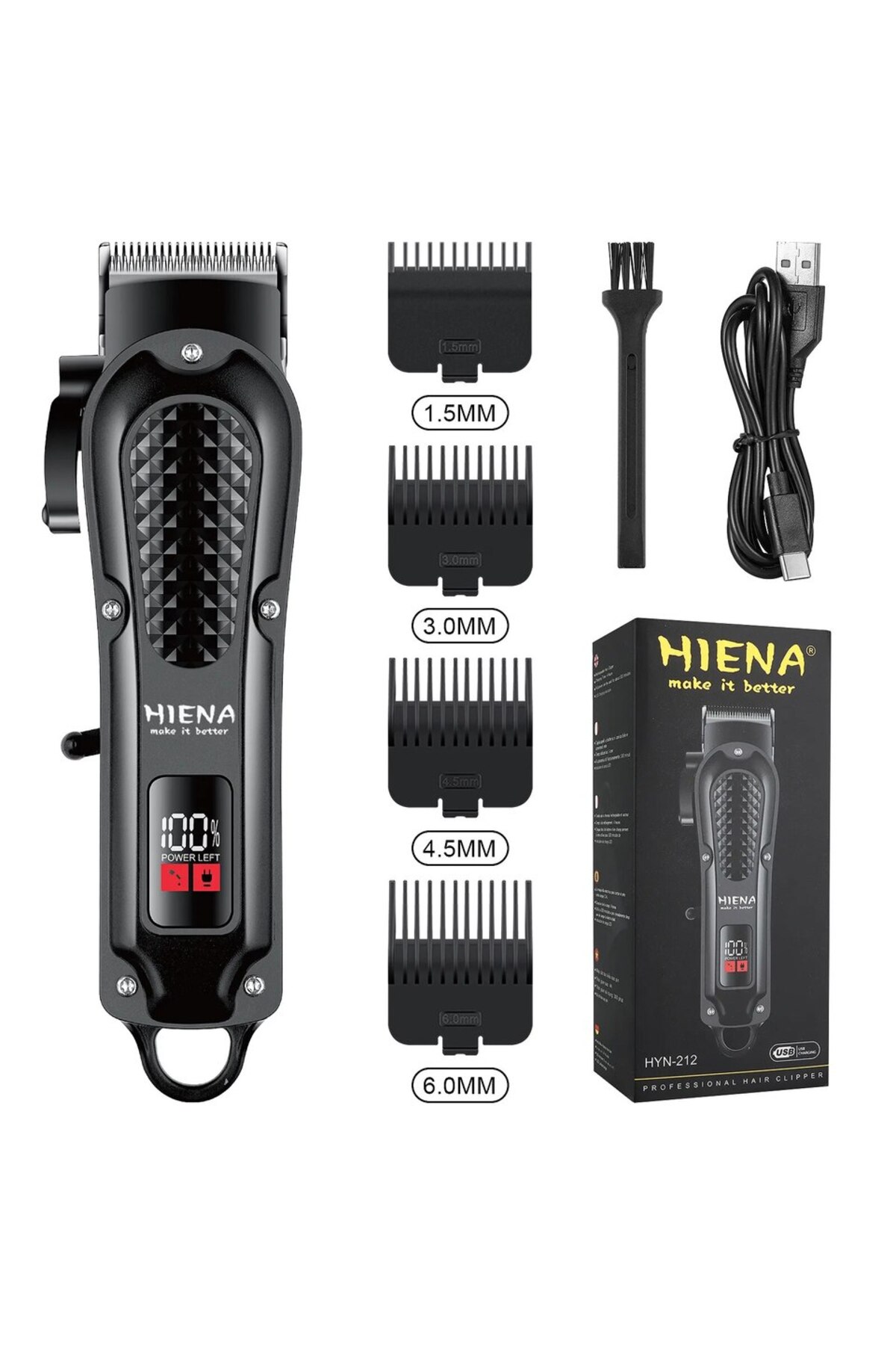 ماكينة قص الشعر الكهربائية -قابلة لإعادة الشحن يو...