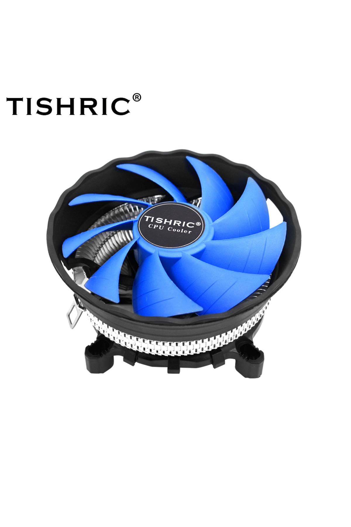 TISHRIC-NO RGB Blue Blue TISHRIC Cooling CPU Cooler Fan PWM 3 Pin Computer Case Fan Intel For Intel LGA 1150 1