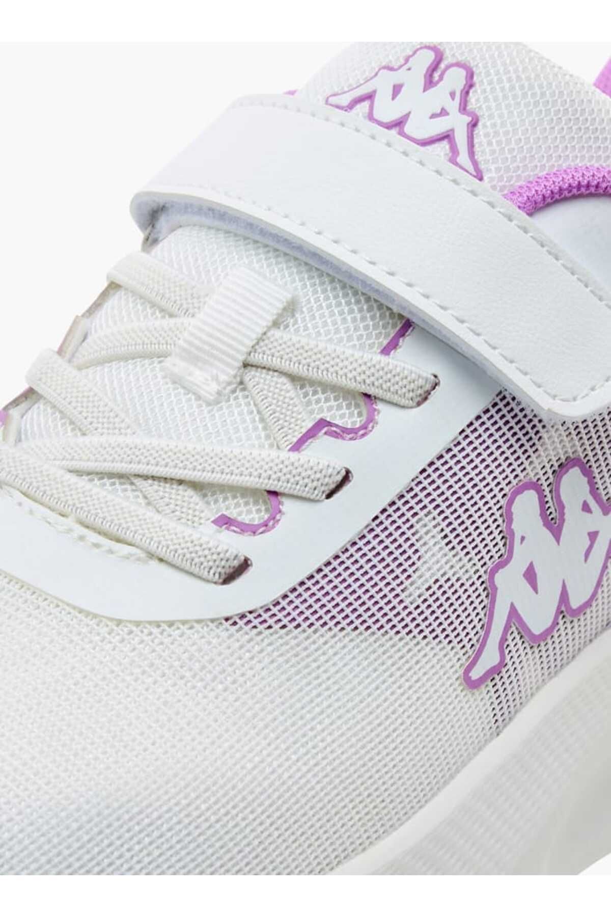 Kappa-Girls' Logo Detail Sports Shoes with Hook and Loop Closure 4