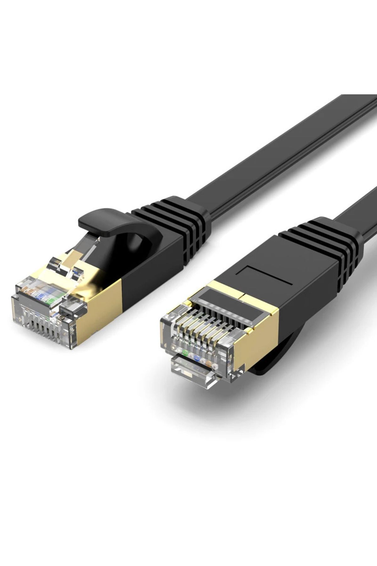 DUTRIEUX-0.5m Cat7 Flat Cable CAT7 Ethernet Cable 10Gb RJ45 Lan Network Cable Networking Ethernet Patch Cord 1