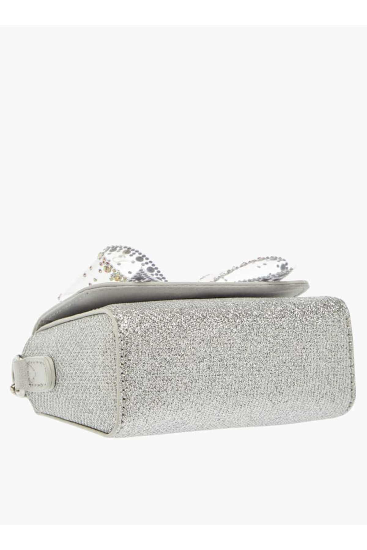 Little Missy-Bow Accent Crossbody Bag with Chain Strap and Button Closure 5