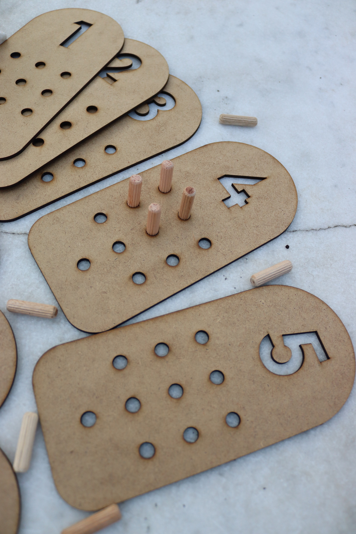 Assa Wood Ahşap Sayı Kartları - Montessori Eğitim Seti (KESE HEDİYEMİZDİR) fotoğrafı 5 (önizleme)