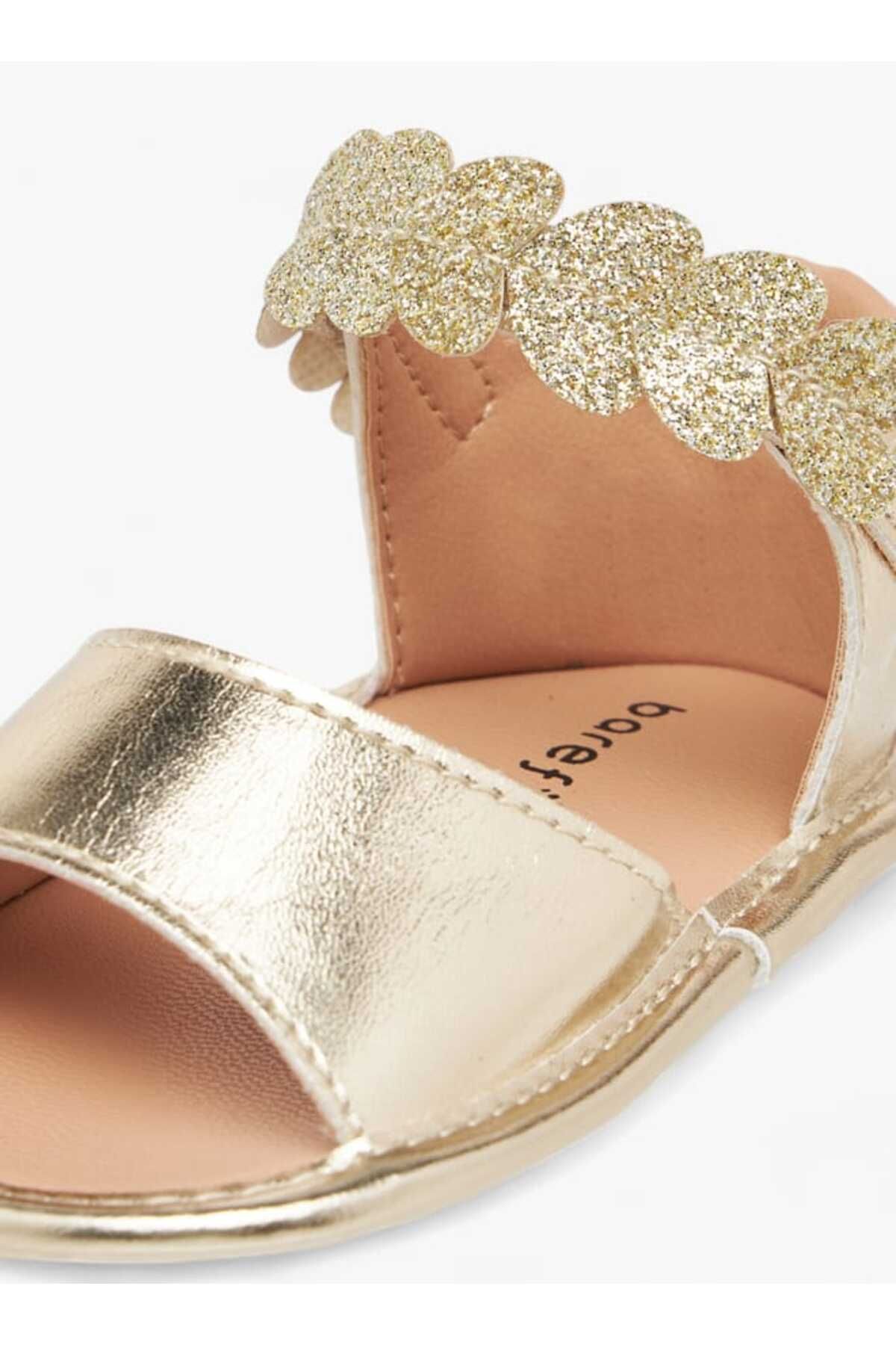 Barefeet-Embellished Sandals with Hook and Loop Closure 4