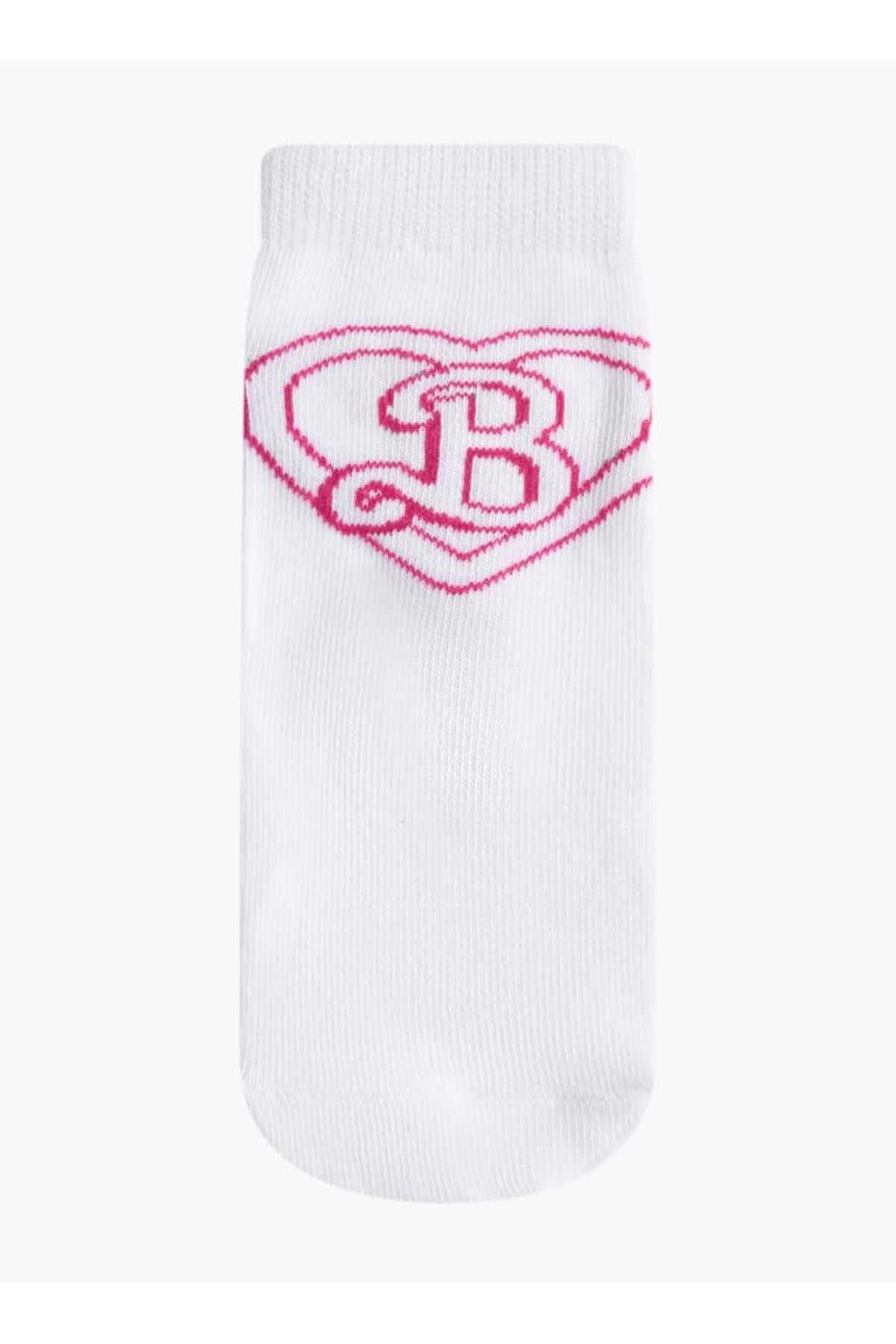 Barbie-Print Non-Terry Ankle Length Socks - Set of 5 2