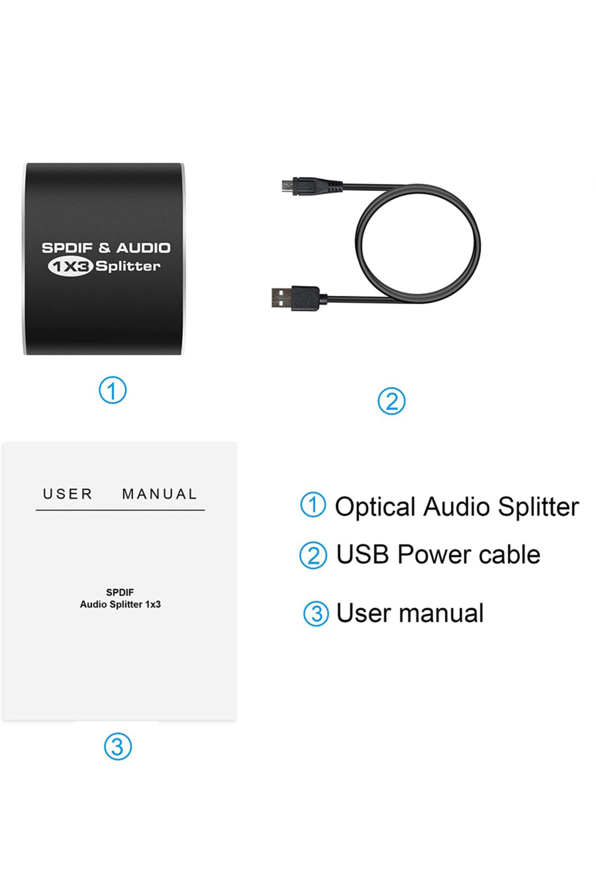 Choice-Check Note 3 In 1 Out Switch Digital Optical Audio Switch Splitter 5.1ch Toslink Spdif Coaxial Audio 5