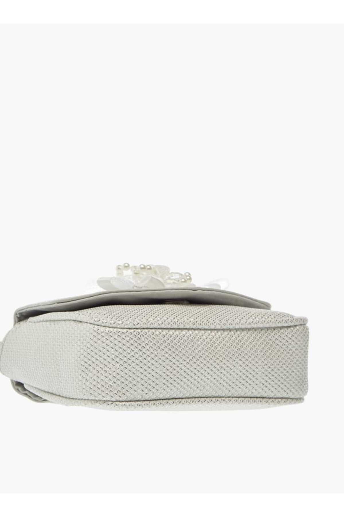 Little Missy-Bow Accent Crossbody Bag with Chain Strap and Button Closure 5