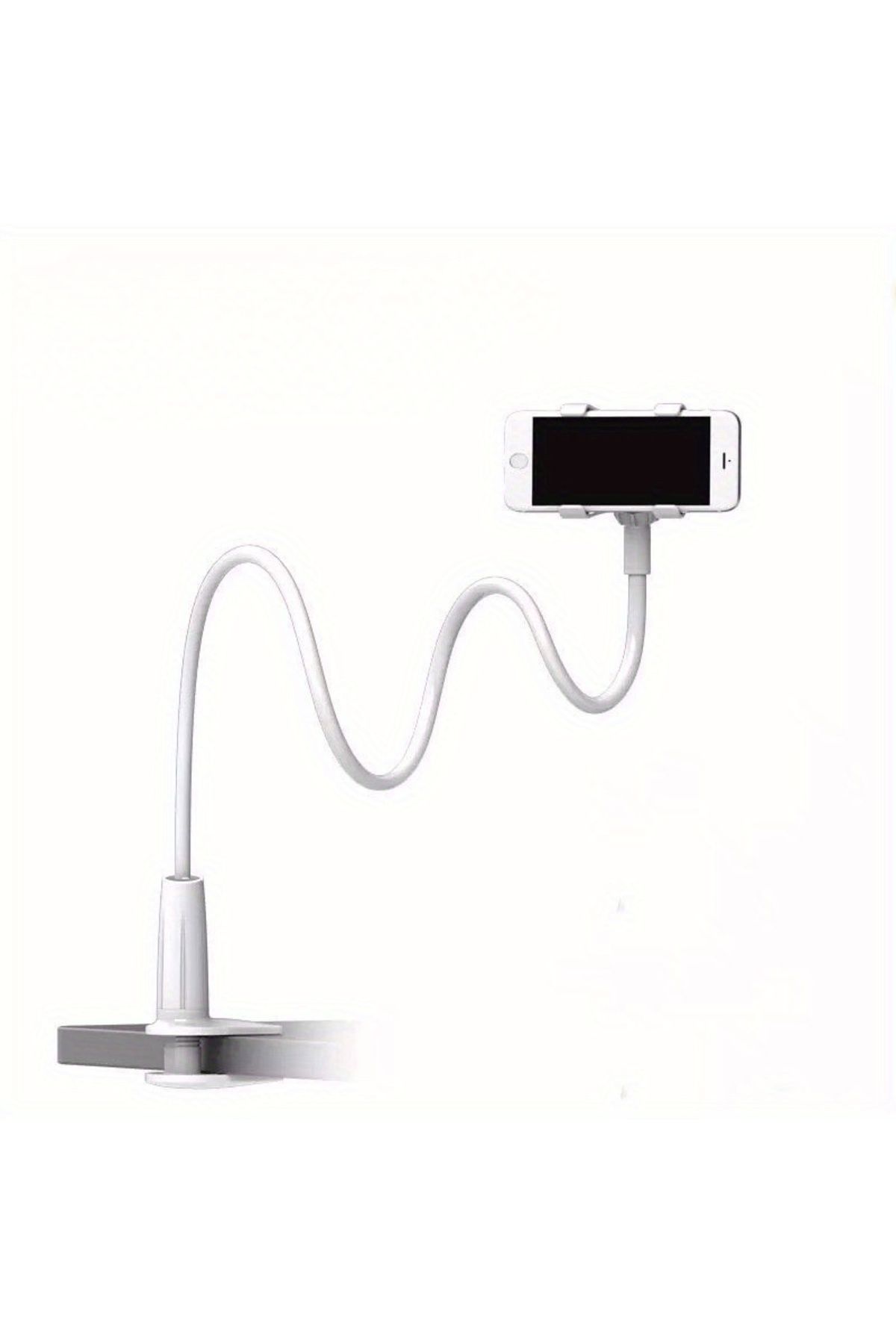 Choice-white Lazy Bedside DesktopMobile Phone Clamp Bracket Flexible Long Arm Gooseneck Lazy Person Bracket 1