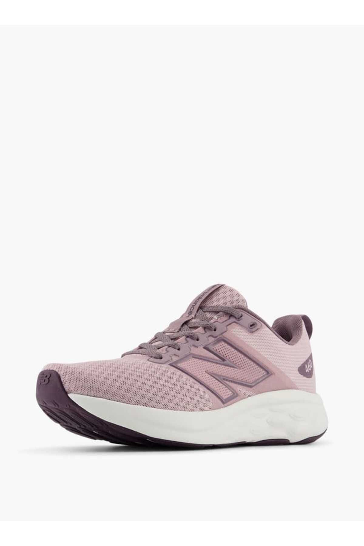 New Balance-حذاء رياضي نسائي بتفاصيل الشعار مع رباط للإغلاق - 460 6