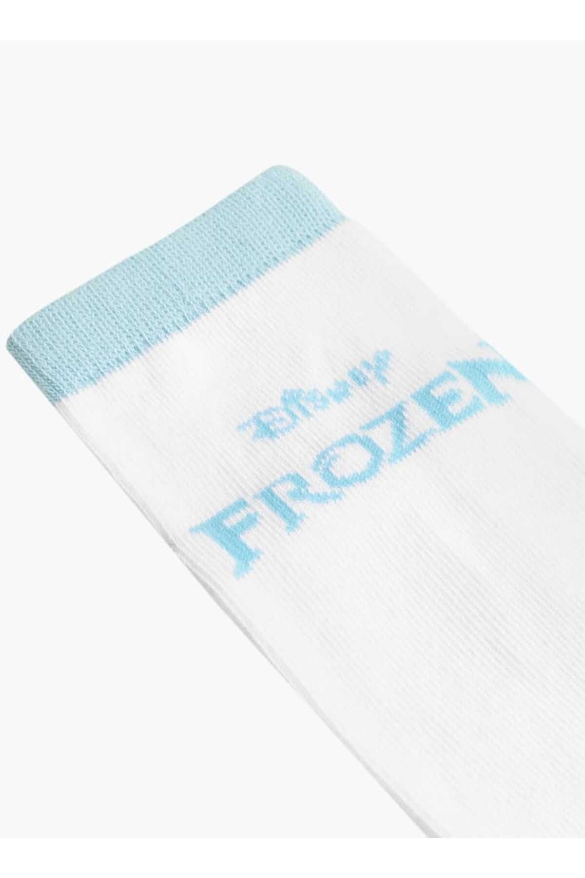 Disney-Frozen Print Non-Terry Ankle Length Socks - Set of 3 4