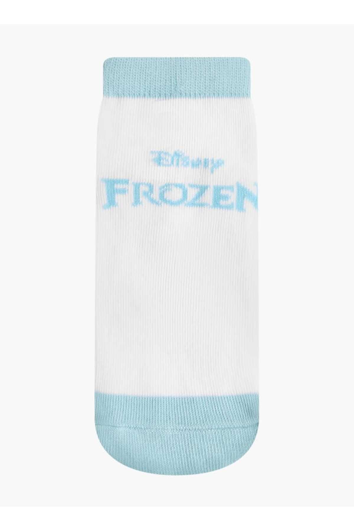 Disney-Frozen Print Non-Terry Ankle Length Socks - Set of 3 2