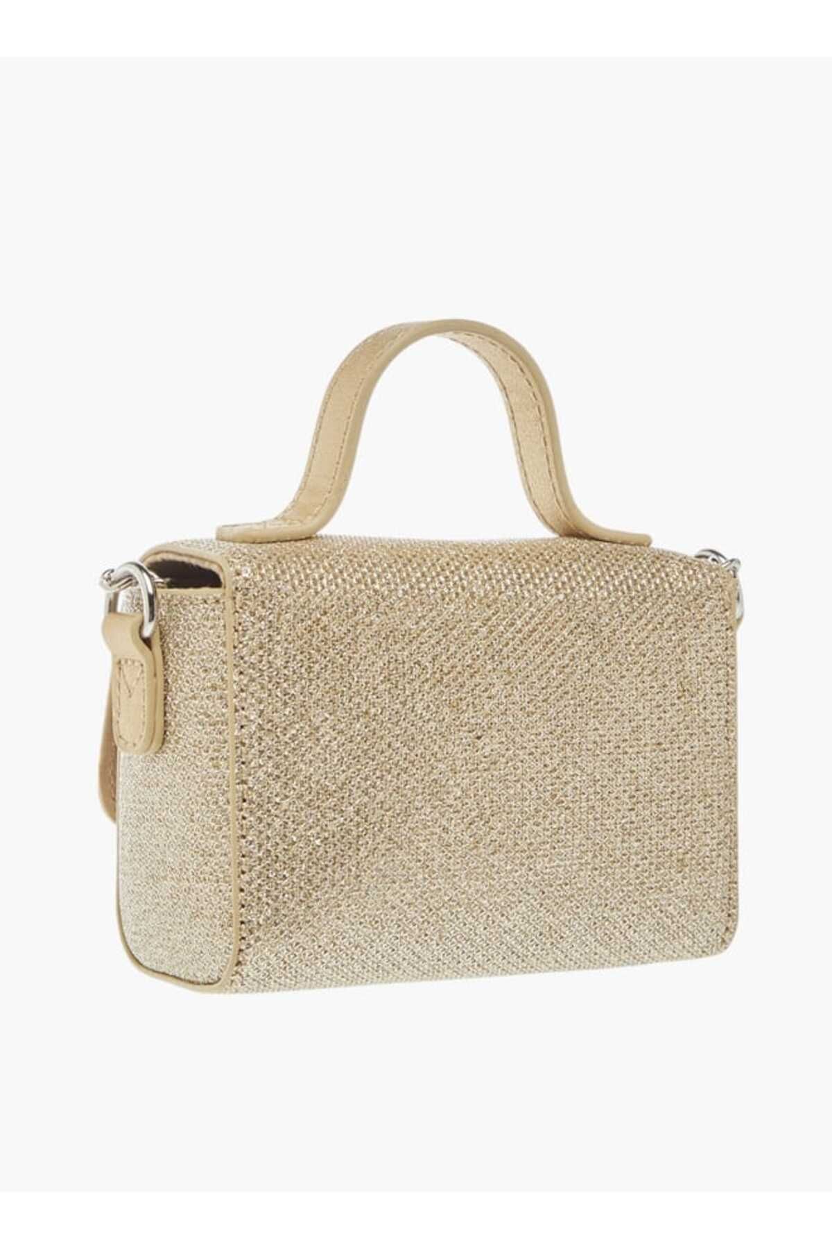 Little Missy-Bow Accent Crossbody Bag with Chain Strap and Button Closure 3