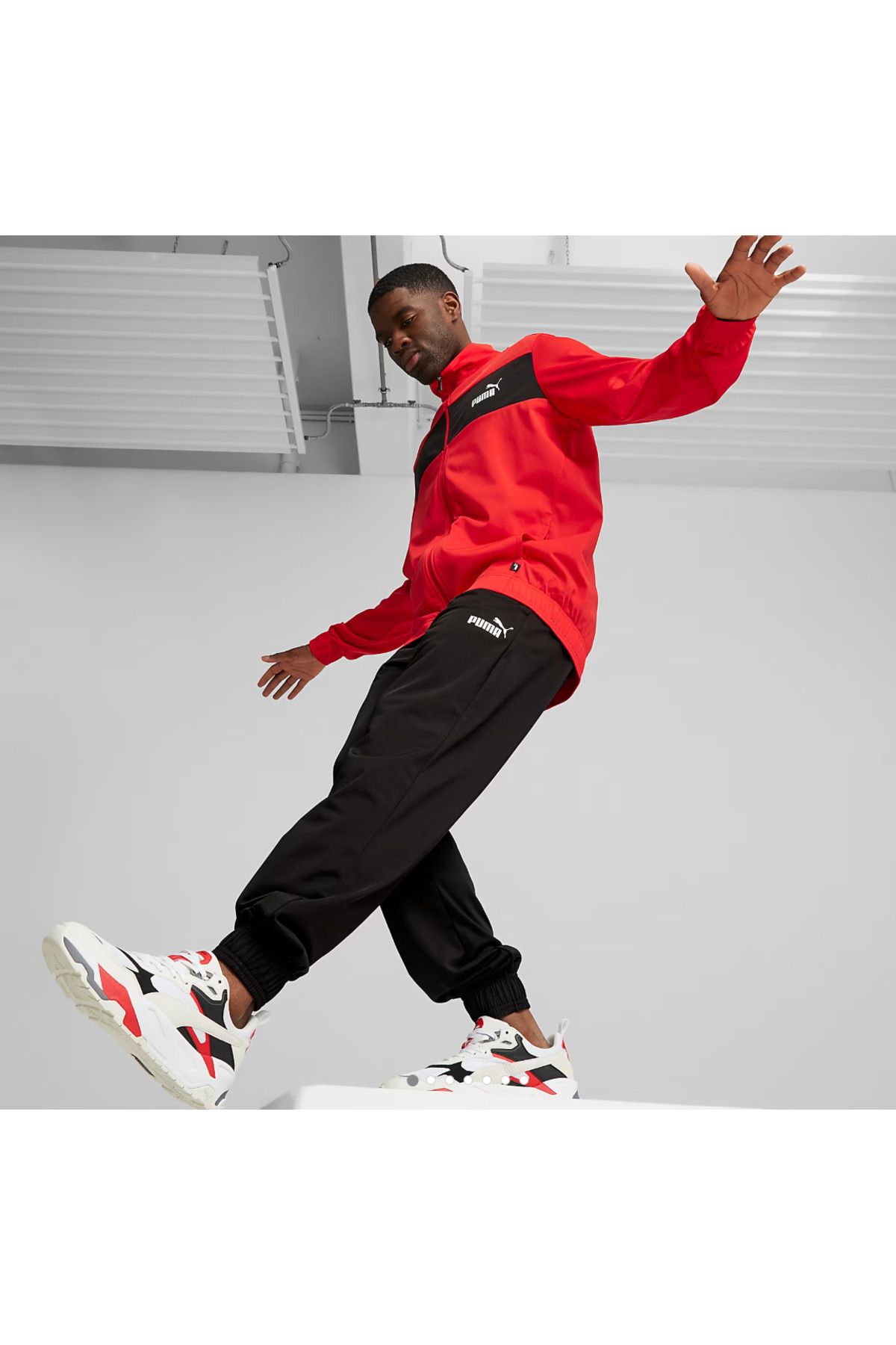 Puma-Poly Piping Suit Red Fire Men's Tracksuit Set 684852 -15 1