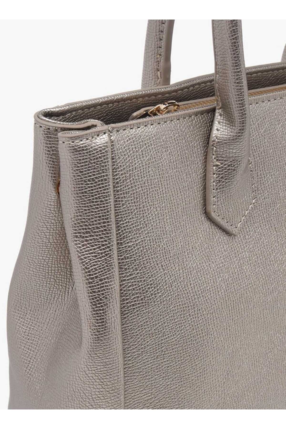 Le Confort-Textured Tote Bag with Double Handles and Detachable Strap 5