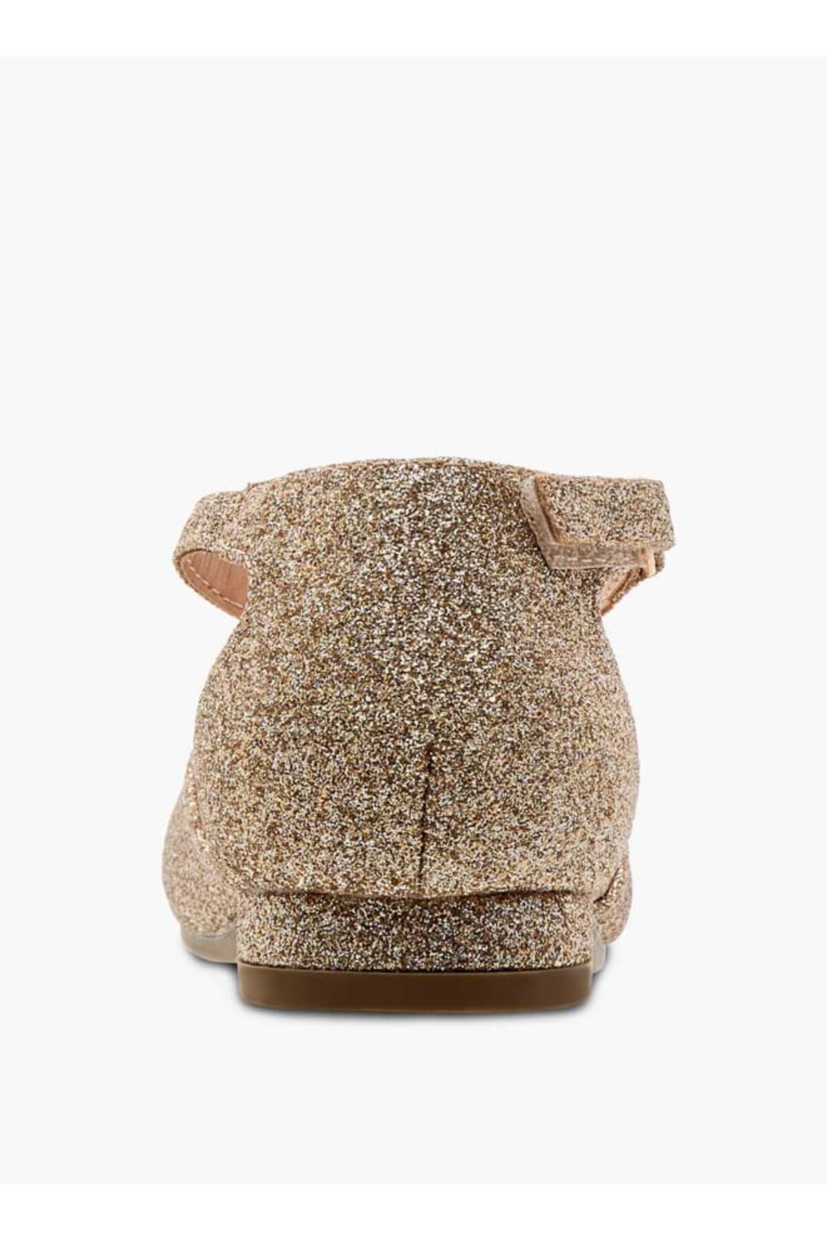 Juniors-Embellished Ballerina Shoes with Hook and Loop Closure 5