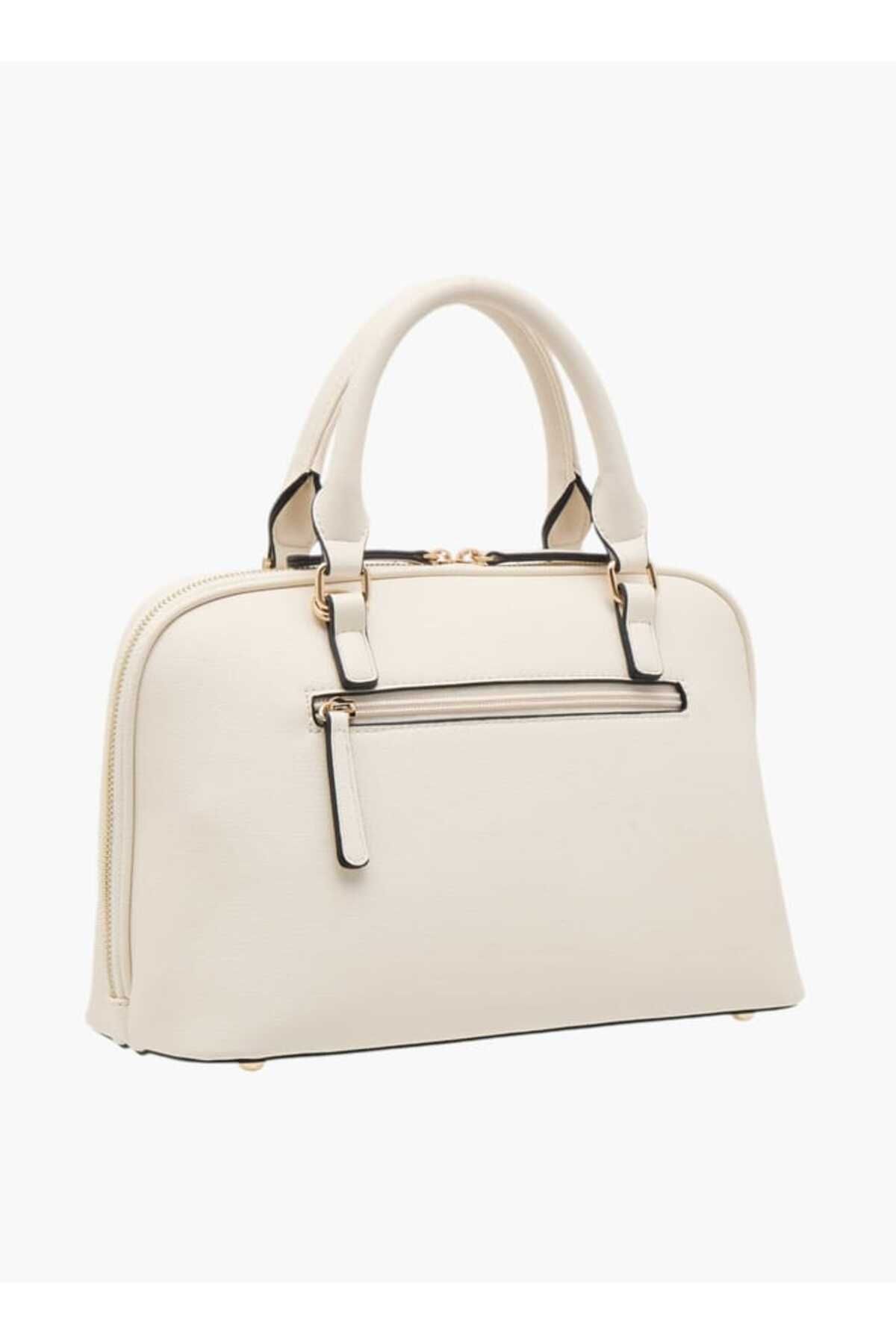 Celeste-Solid Tote Bag with Double Handle and Zip Closure 4