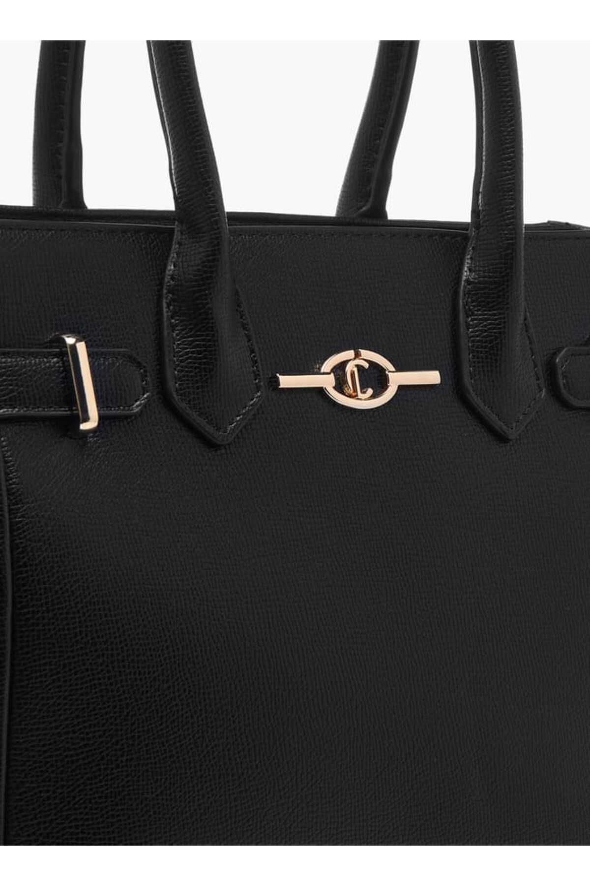 Le Confort-Textured Tote Bag with Double Handles and Detachable Strap 4