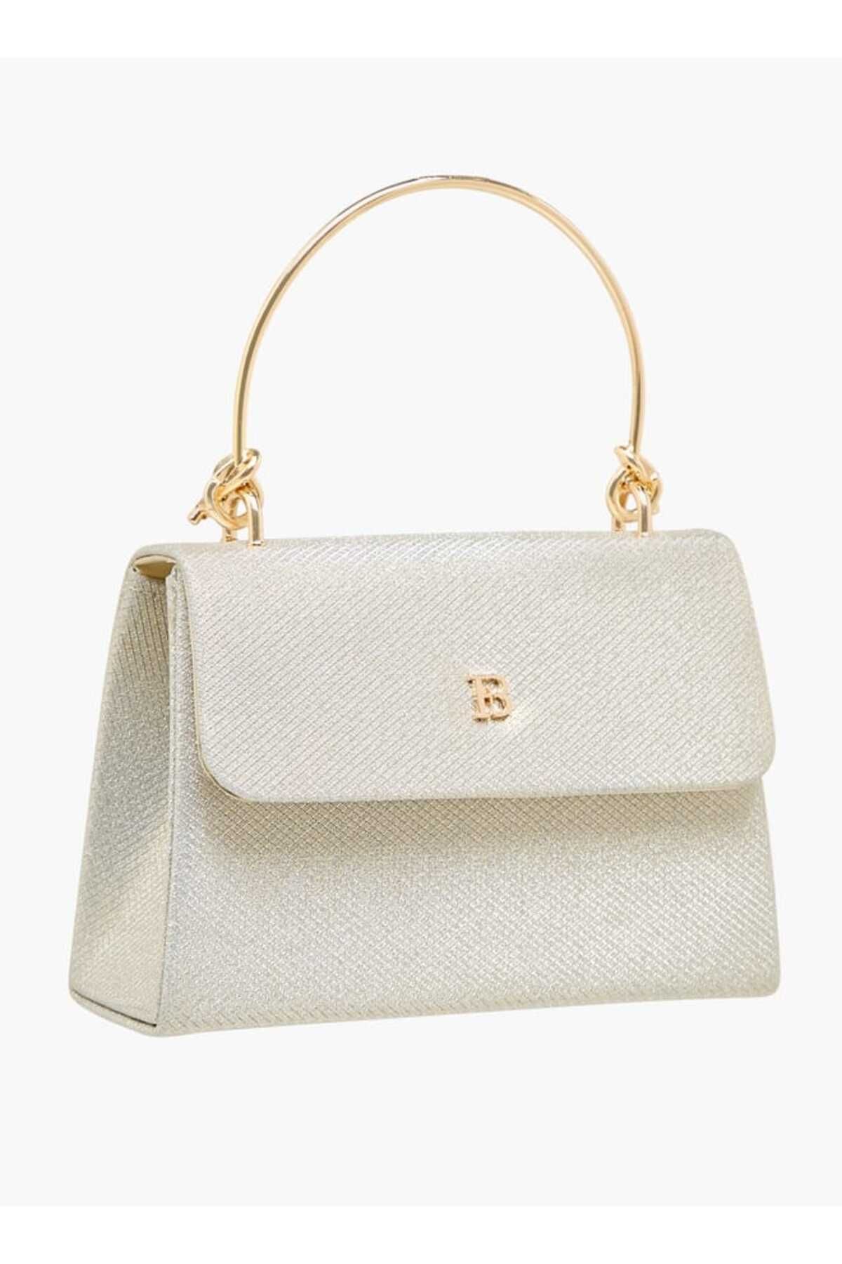 Flora Bella by Shoexpress-Flora Bella Textured Satchel Bag with Handle and Chain Strap 3