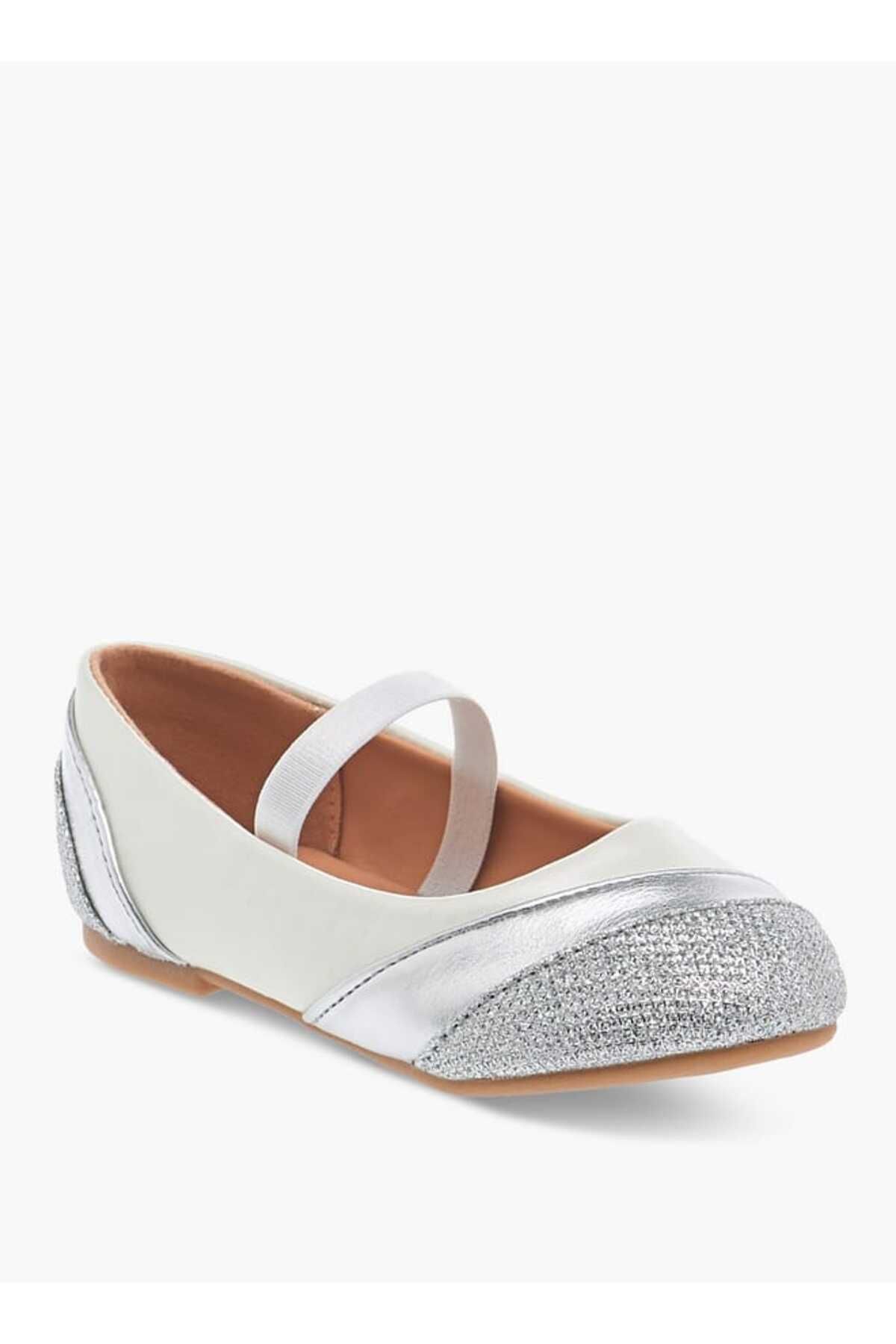 Flora Bella by Shoexpress-Flora Bella Textured Ballerina Shoes with Elasticated Strap 2