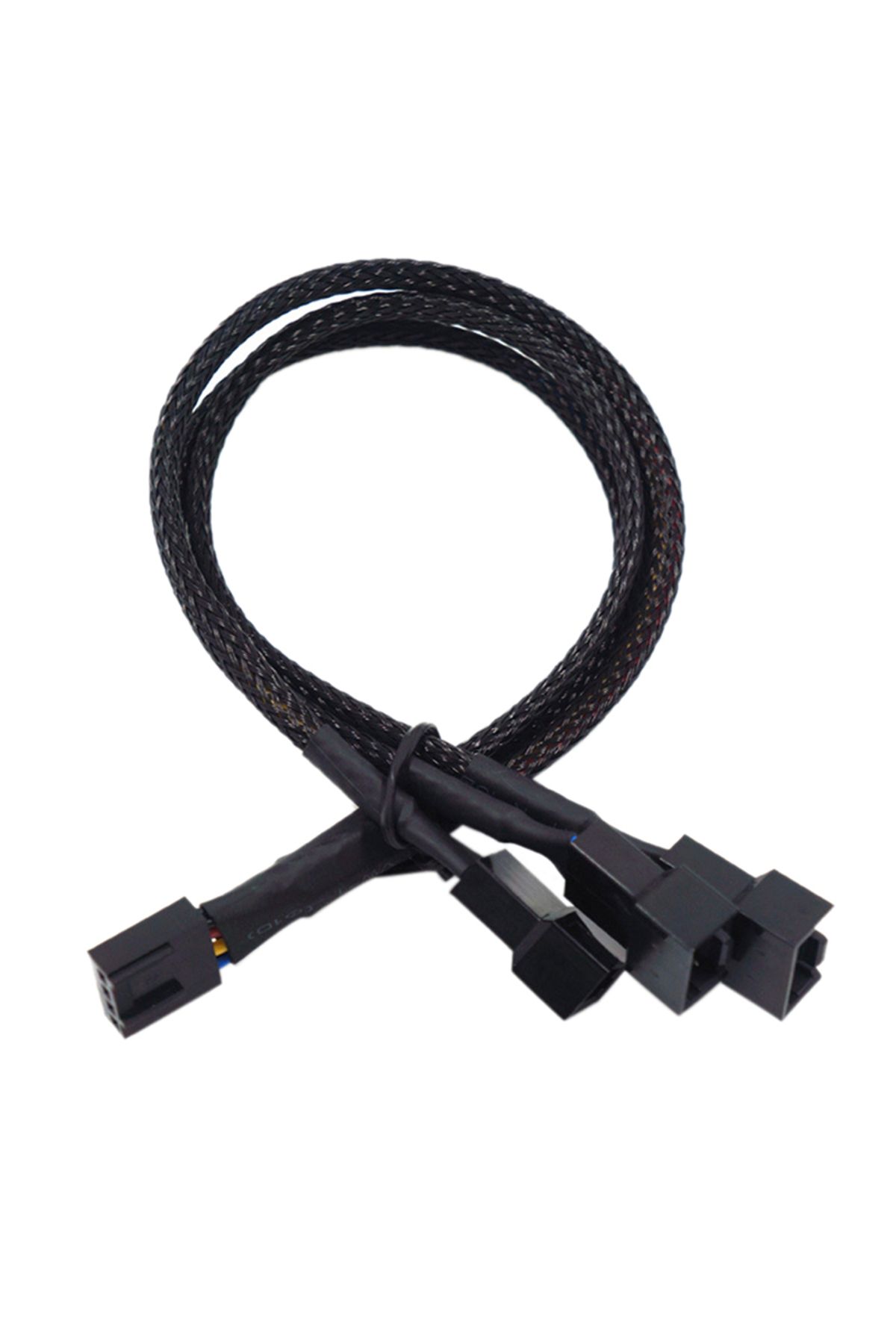 Choice-1 in 3 New 4 Pin Pwm Fan Cable 1 To 4/3/2/1 Ways Splitter Black Sleeved 27cm Extension Cable Connect 1