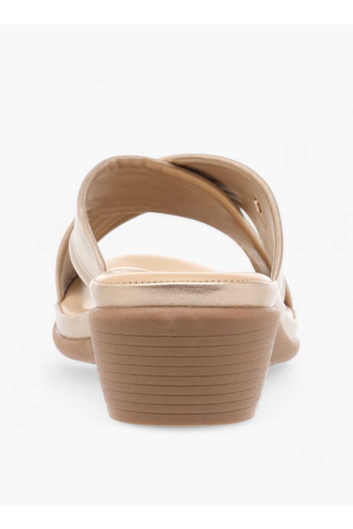 Flora Bella by Shoexpress-Flora Bella Cross Strap Slip-On Sandals with Block Heel 5