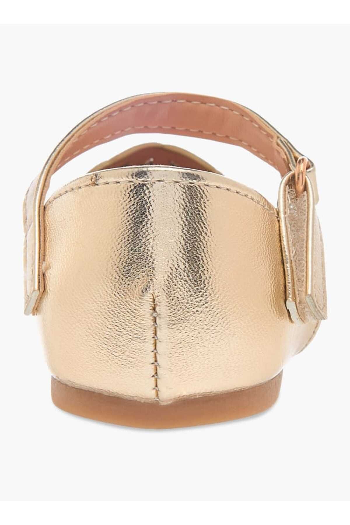 Flora Bella by Shoexpress-Flora Bella Cutwork Detail Ballerina Shoes with Hook and Loop Closure 4