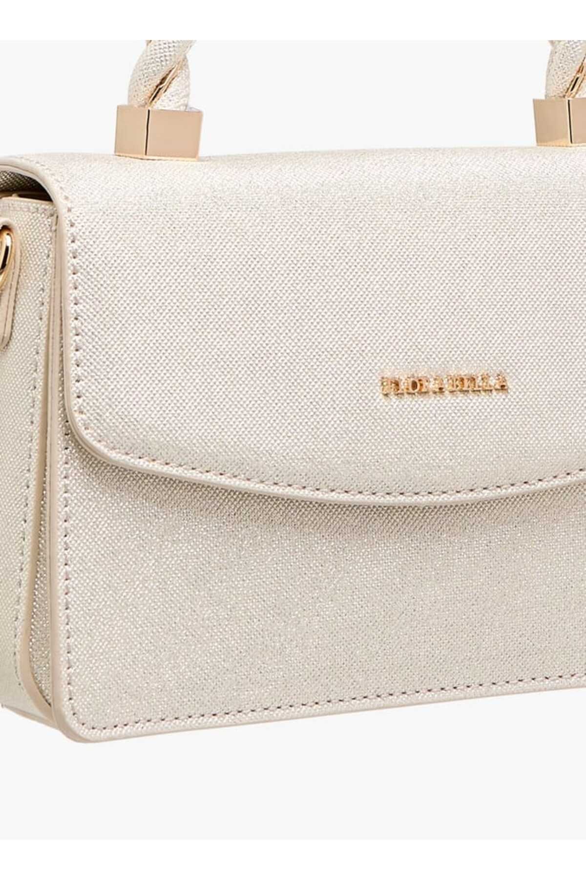 Flora Bella by Shoexpress-Flora Bella Textured Satchel Bag with Handle and Chain Strap 5