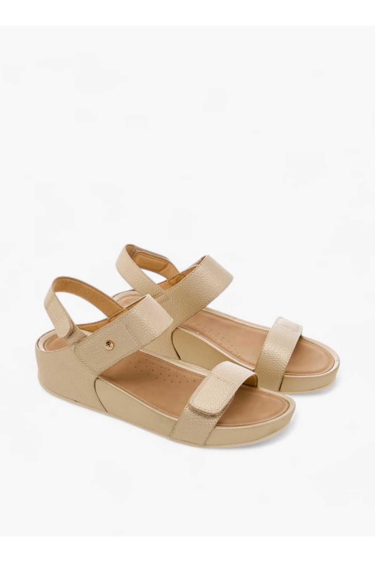 Flora Bella by Shoexpress-Flora Bella Textured Strap Sandals with Hook and Loop Closure 1