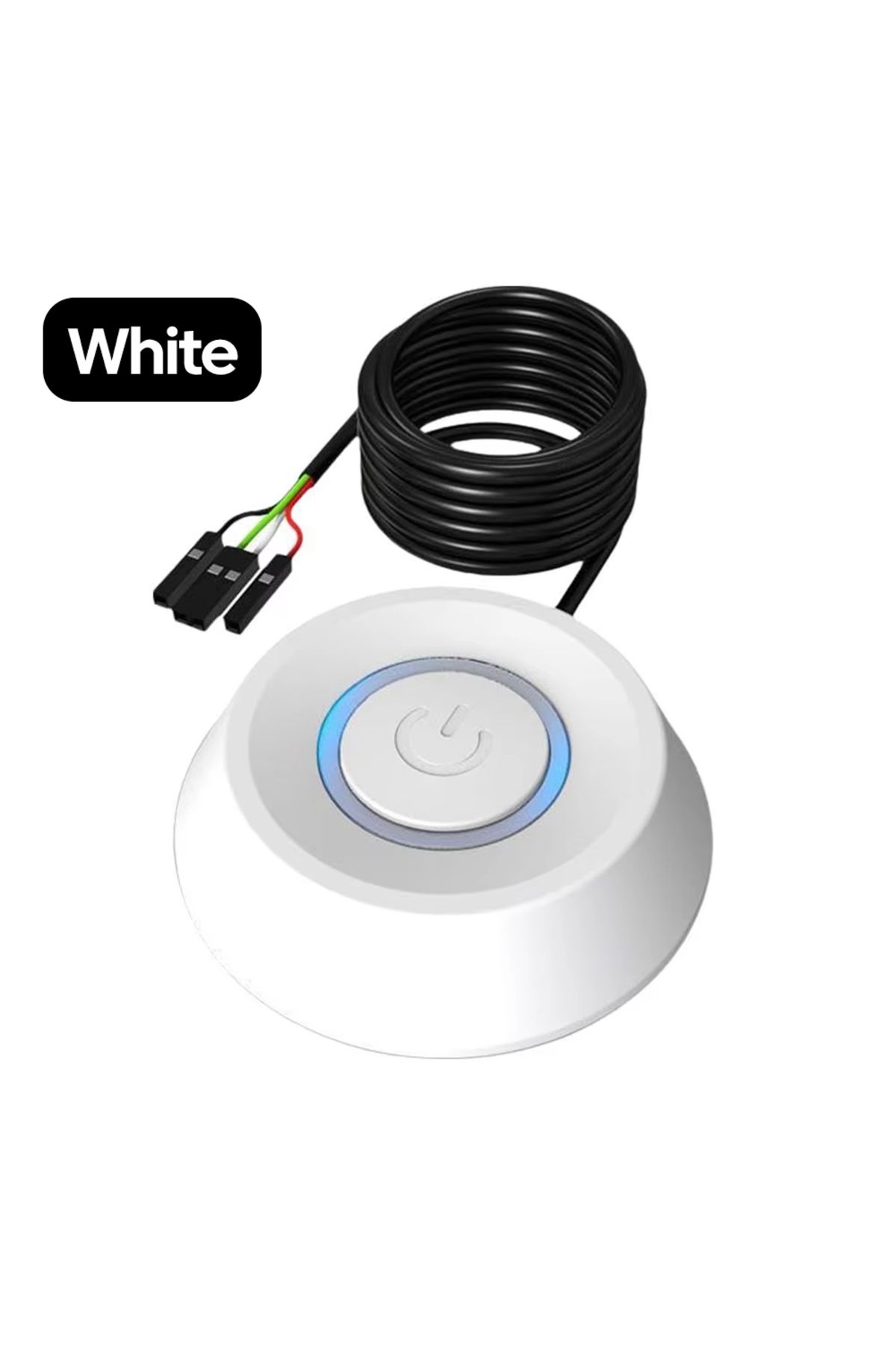 Choice-2m Style B White NNBILI Computer Desktop Switch 2M LED Lights PC Motherboard External Start Power On 1
