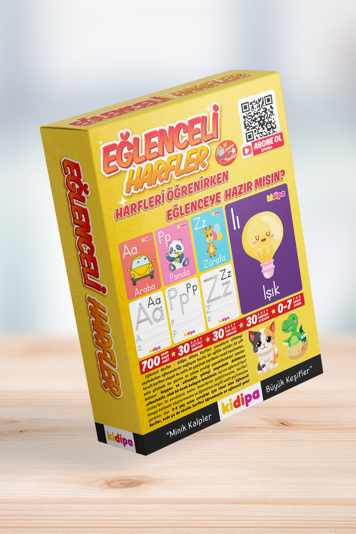 حروف سرگرم‌کننده – کارت‌های یادگیری و نوشتن Sil (۳۰ تکه) + ست برچسب حروف