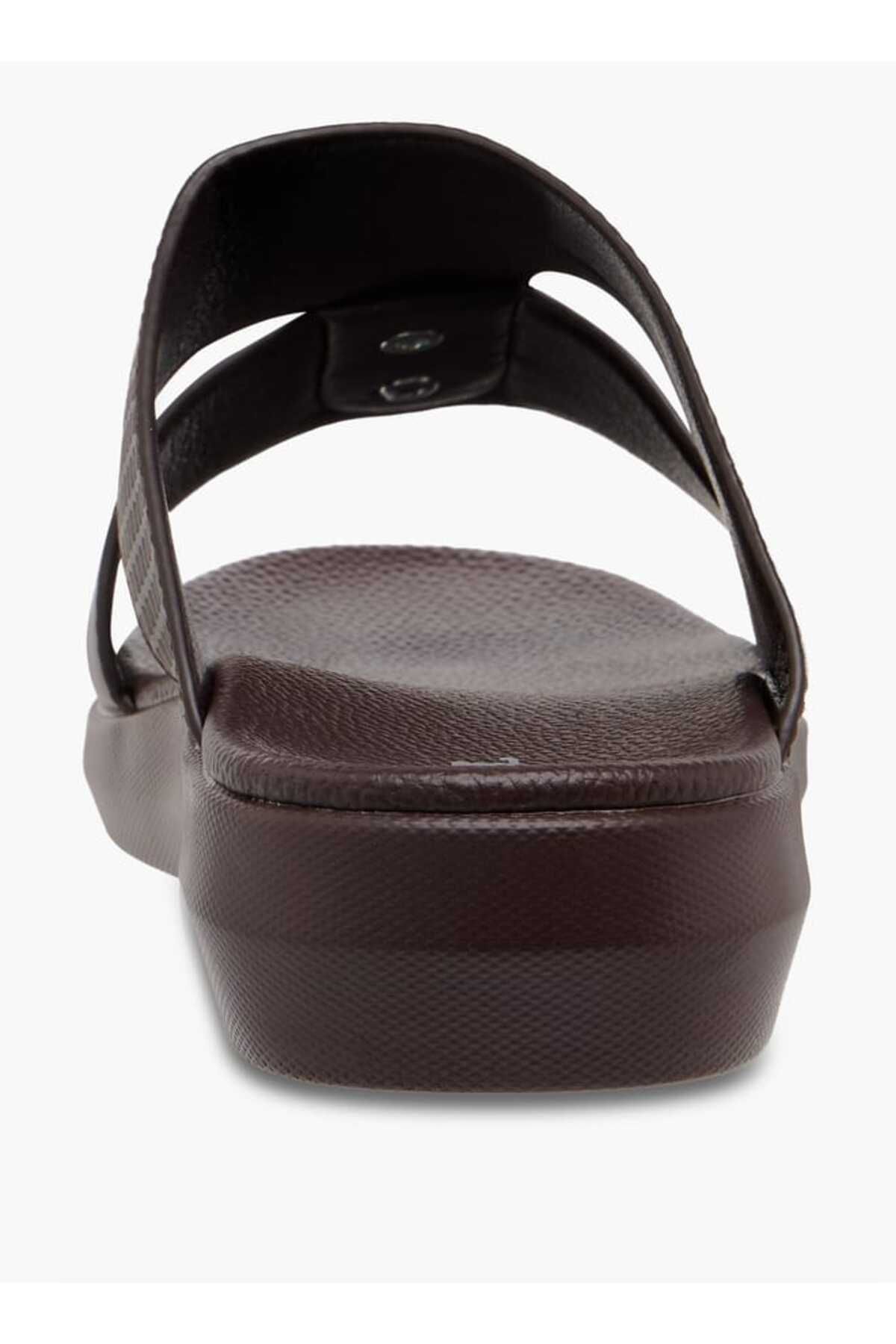 LBL by Shoexpress-Textured Slip-On Sandals with Metallic Detail 3