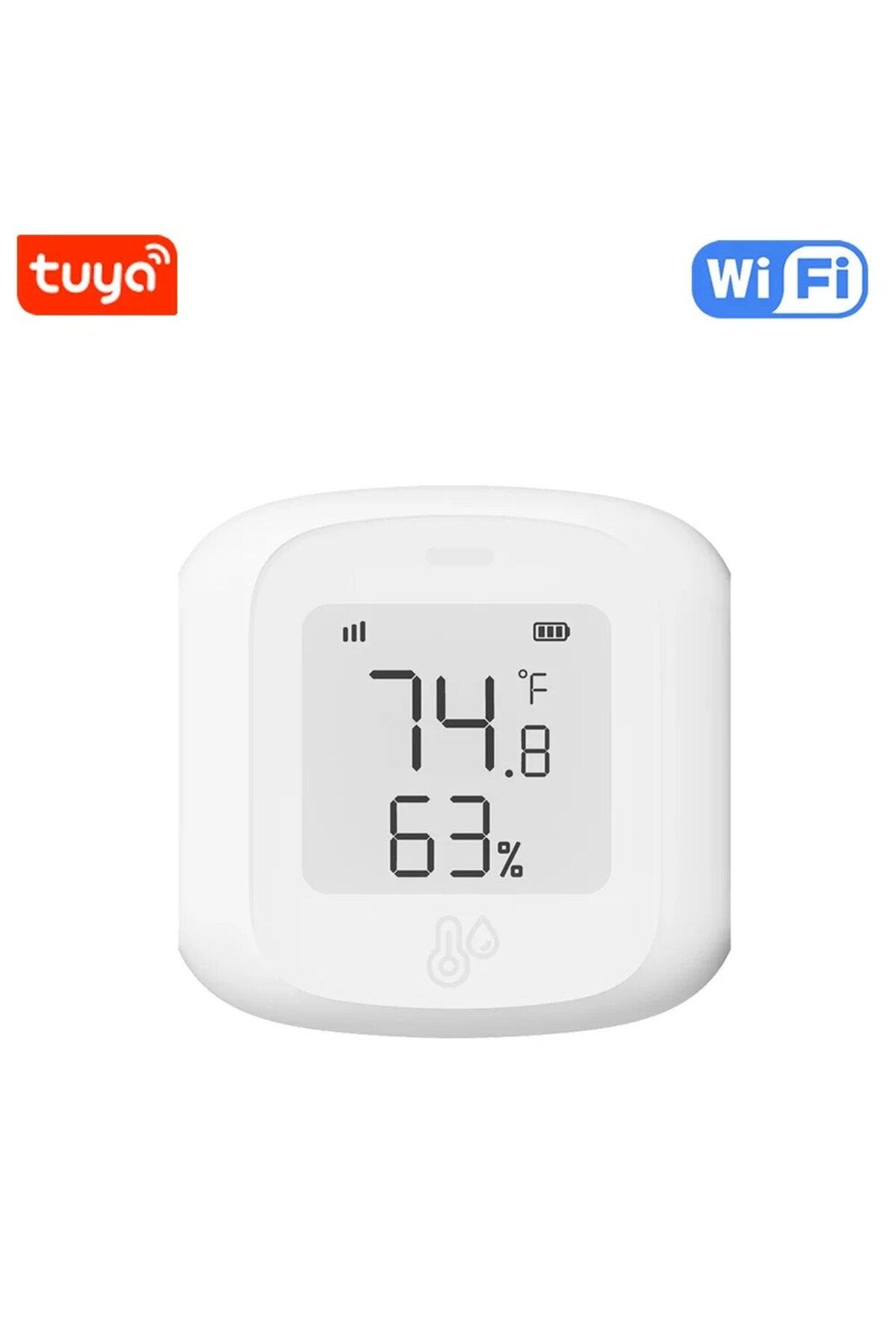haozee-WIFI 1PCS Tuya Smart WiFi/Zigbee Temperature and Humidity Sensor Indoor Hygrometer Thermometer with 1