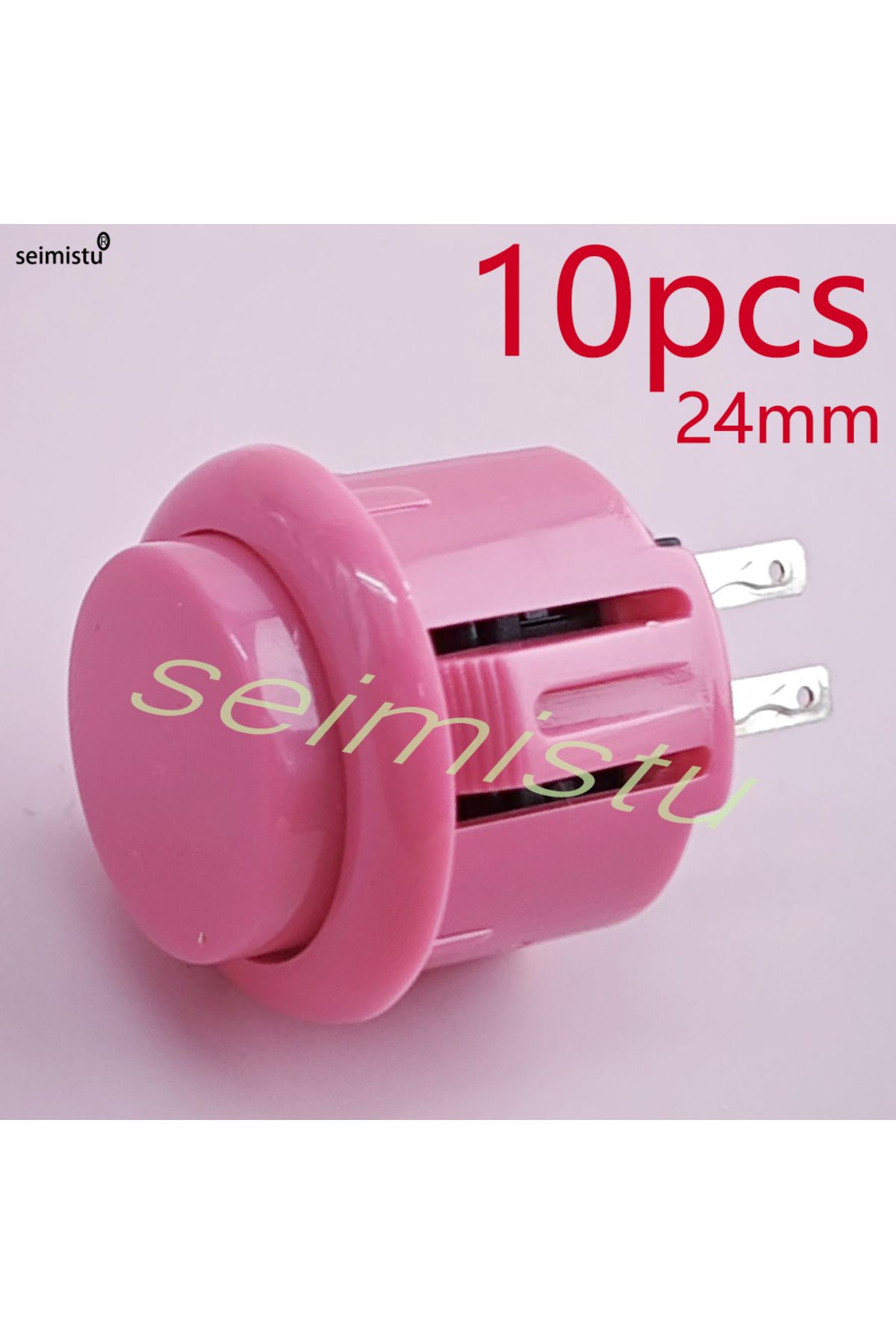Choice-10pcs-24mm--pink 10pcs Arcade Push Button, Sanwa Hitachi Controller, Neo Geo, Arcade Joystick, Diy K 1