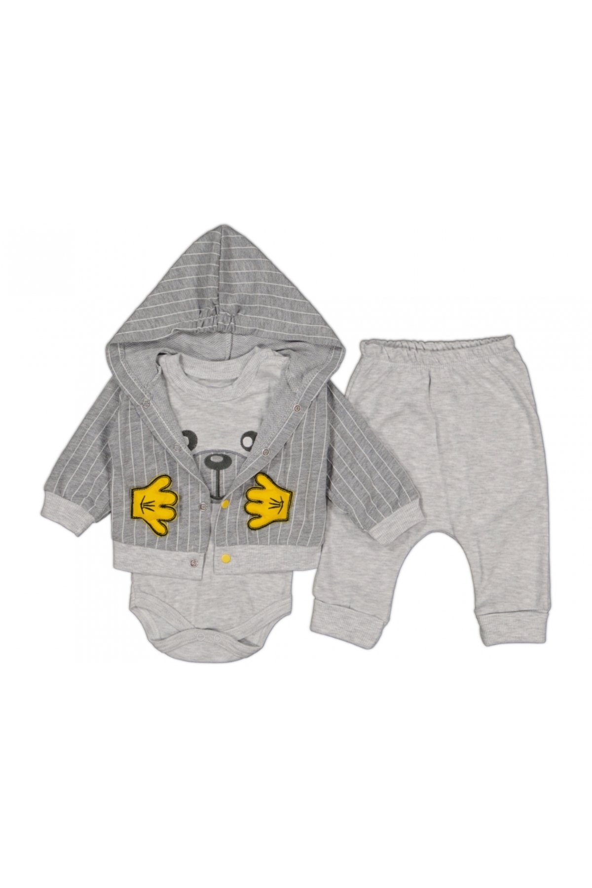 El'Li 3'Lü Kapşonlu Takım (0-9 Ay)