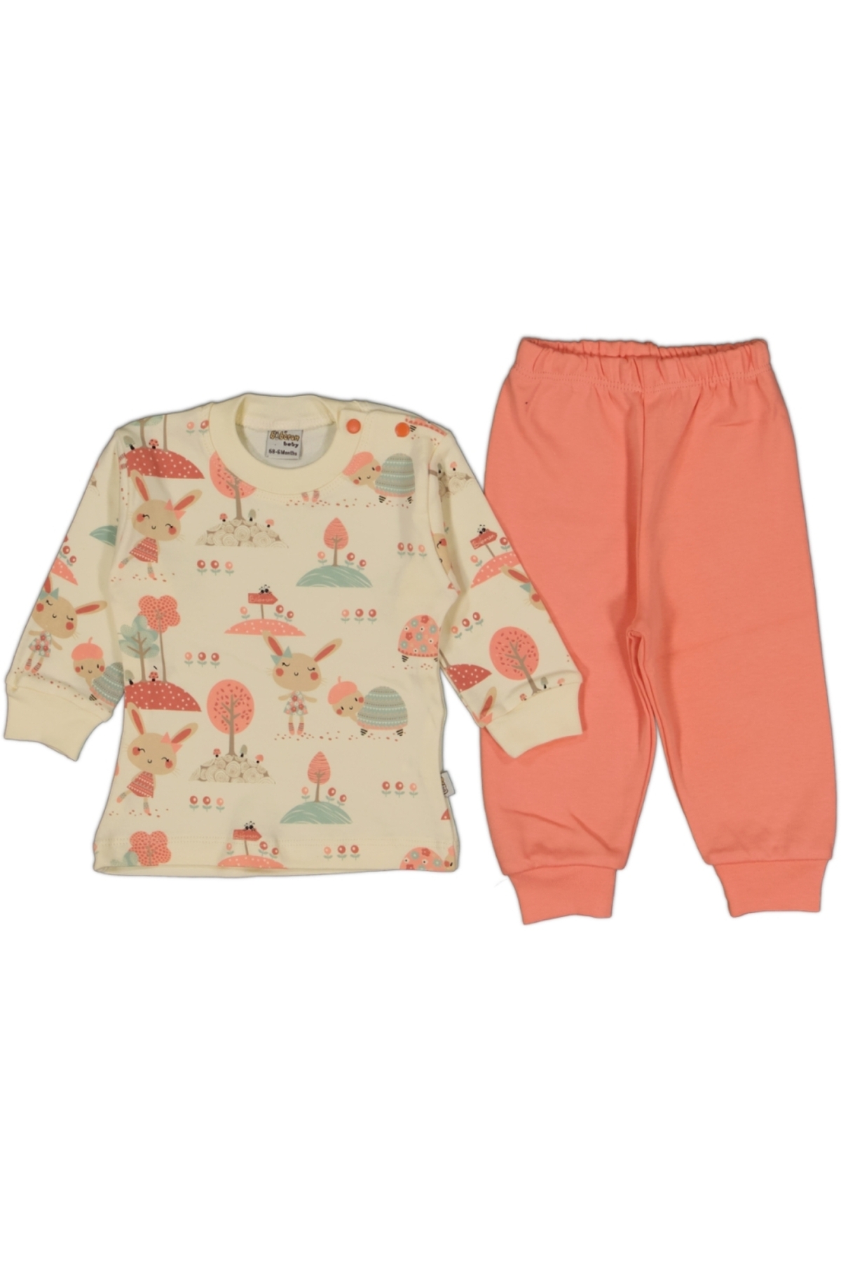 Tavşan Baskılı İkili Bebe Takımı ( 6-18 Ay)