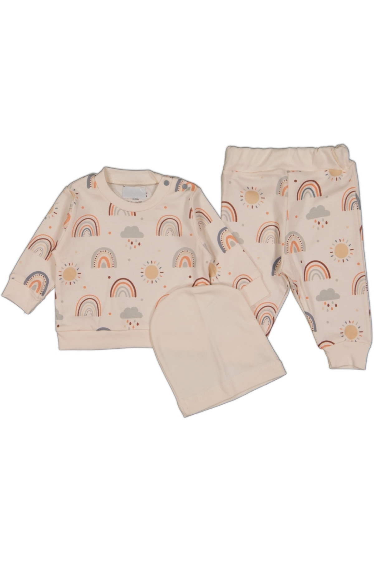 Gökkuşağı Baskılı 3'Lü Takım ( 3-18 Ay )
