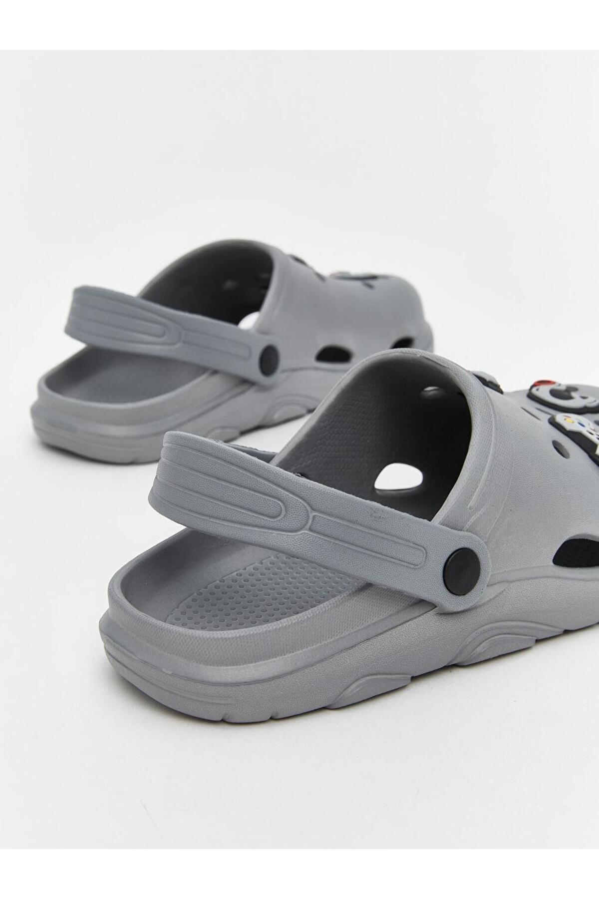 LC Waikiki-Lcw Steps Patch Printed Men's Beach Sandals 4