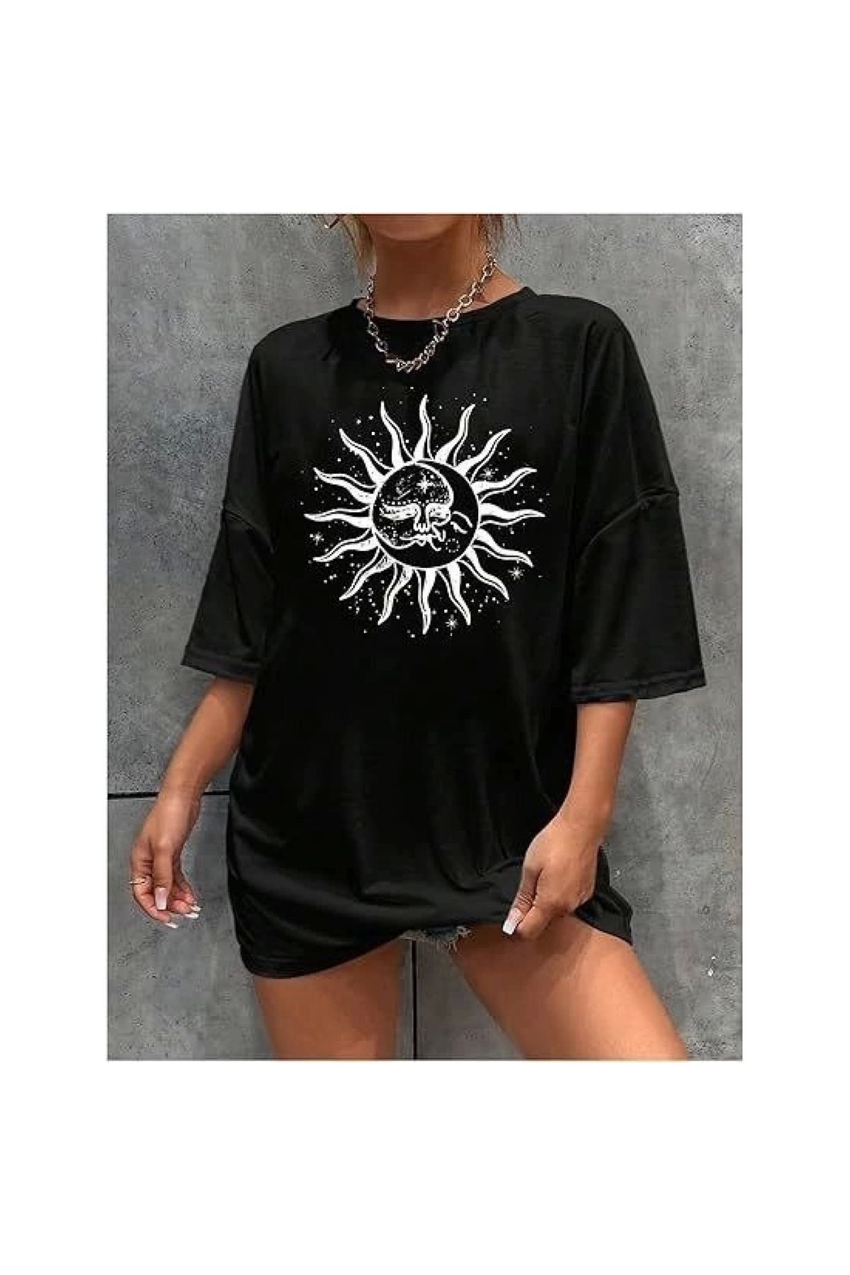 Narnuga Bisiklet Yaka Baskılı Tshirt