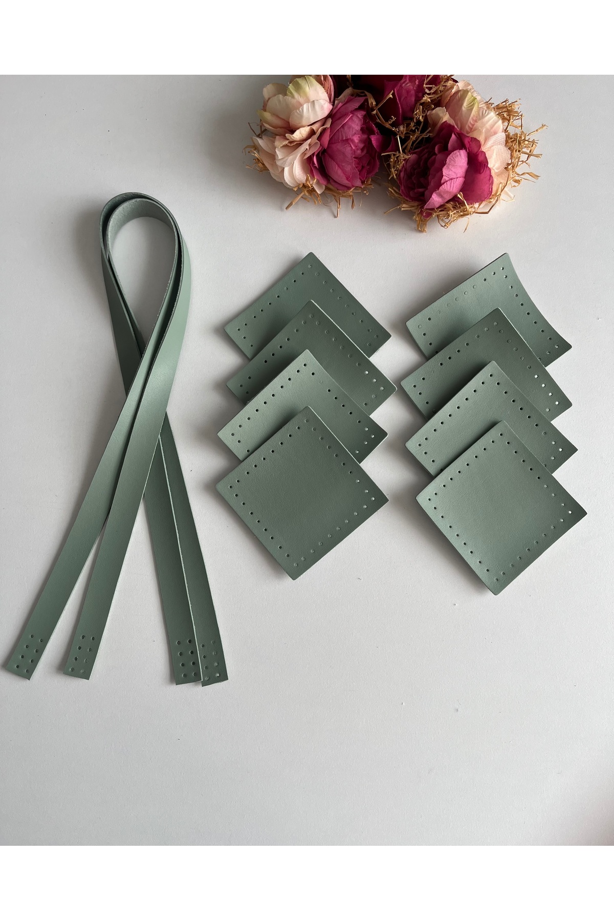 Square motif mesh bag set