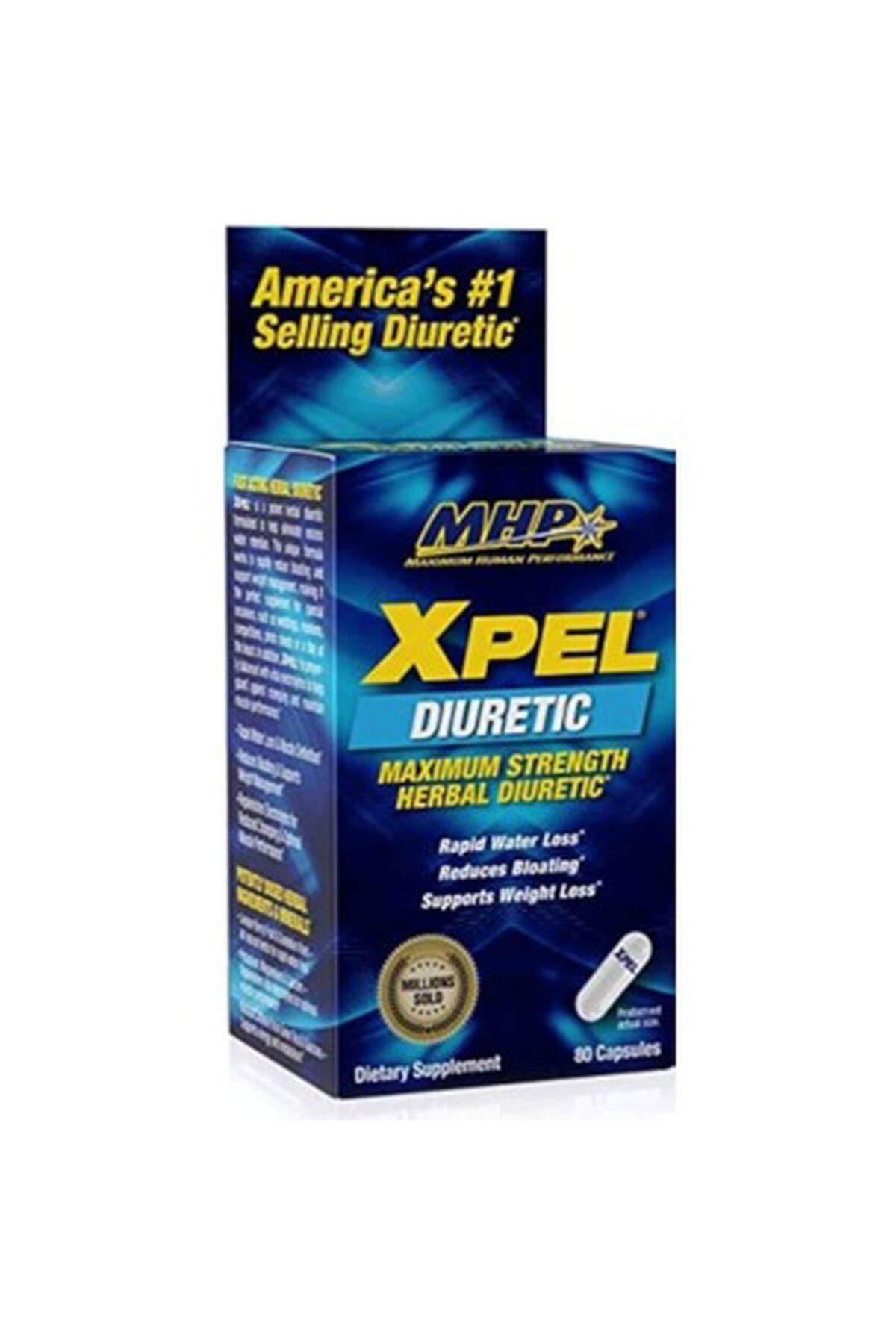 Mhp Xpel Maximum Strength Herbal Diuretic Fat Burner 80 Capsules