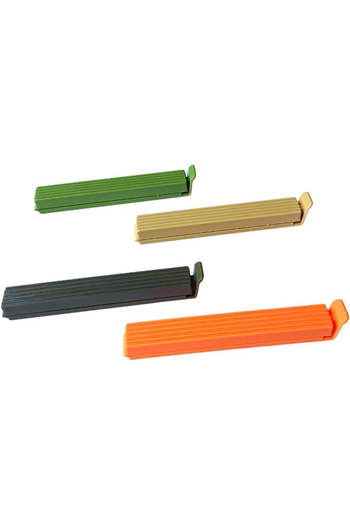 STOREMAX daliashops 8'li Çok Renkli Pratik Poşet Klipsi, Paket, Ambalaj, Torba, Çanta Kapatıcı Plastik K