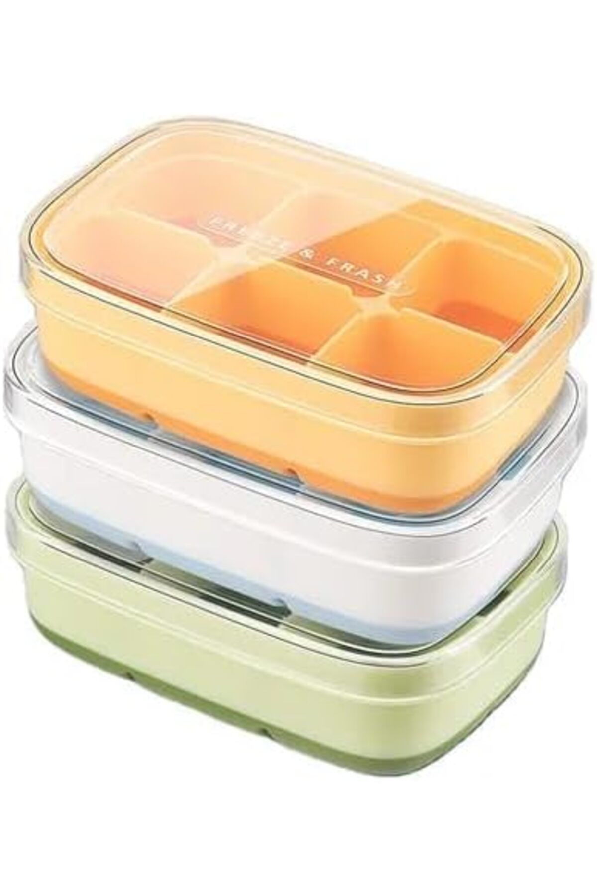 yenibagshop Home 6 Gözlü Basparmak Mini Buz Kalıbı,Silikon Mini Buzluk,Sunum Ve Buz Yapımı İçin Kalıp (2 Adet)
