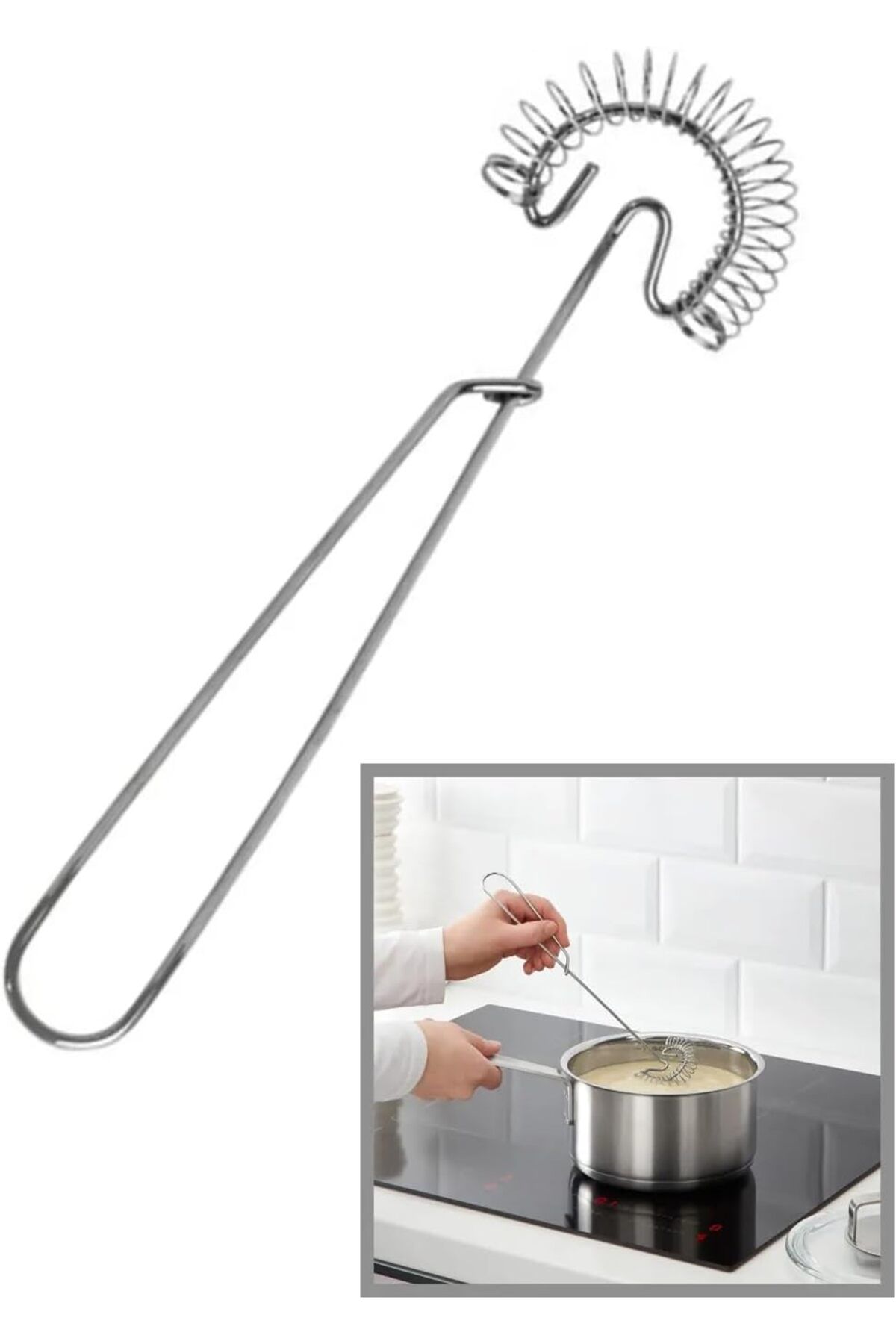 STOREMAX buxystorem Home Pratik Paslanmaz Lüx Çelik Çırpıcı,Yaylı Yumurta Çırpıcı Çelik Çırpıc