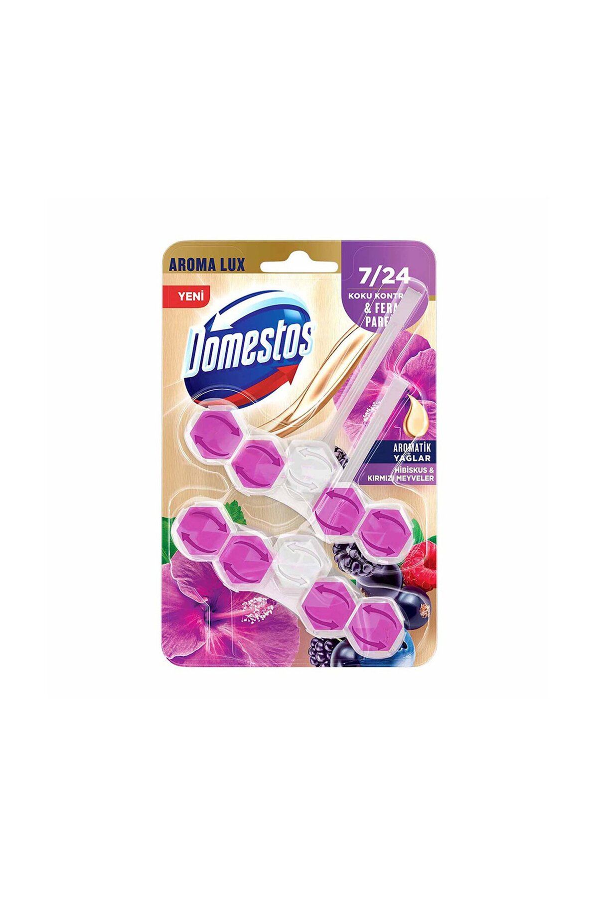 Domestos Wc Blok Lux Hibiskus & Kırmızı Meyveler 2 x 50 G