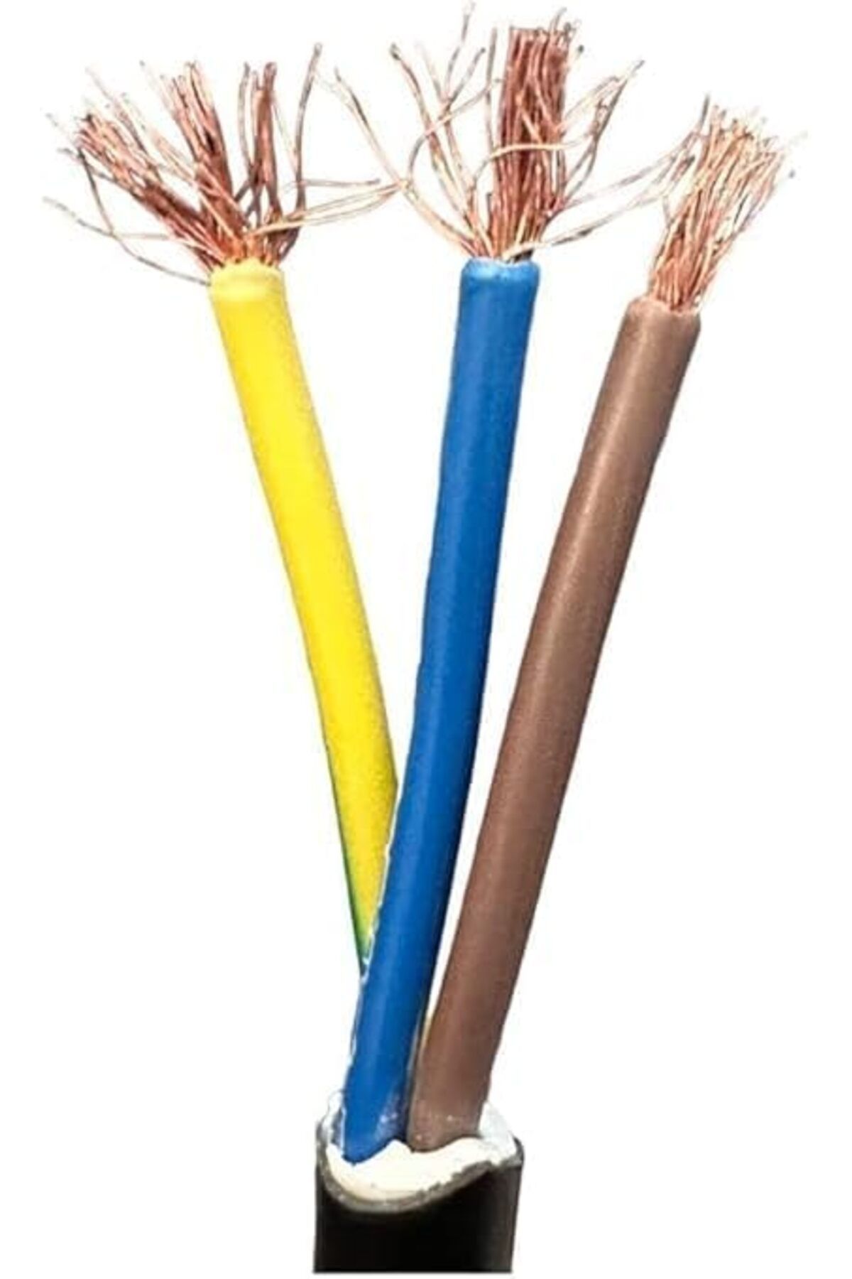 yenibagshop 3'LÜ GRUP PRİZ 3x2,5 MM CCA TTR SİYAH RENK TOPRAKLI KAUÇUK SEYYAR ELEKTRİK KABLOSU 10 METRE